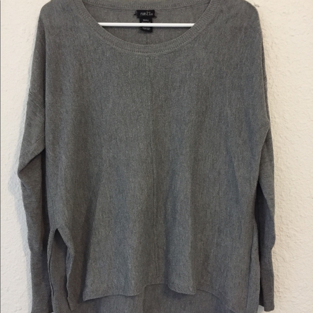 grey sweater